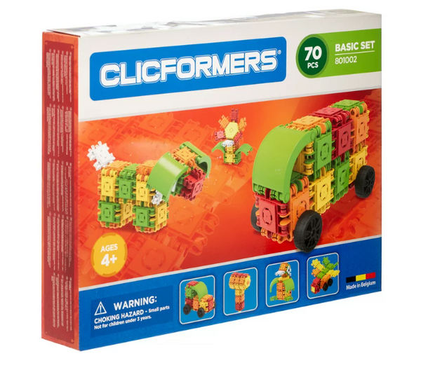 Clicformers Space Mini Set - 4 Navicelle Spaziali Da Costruire - Giocattolo Educativo STEM 4+ Anni