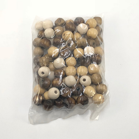 Wooden Beads Natural - 100 pc