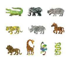 Safari Animal Stencils - 10 pc