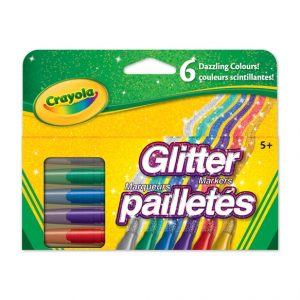 Glitter Markers - 6 pc