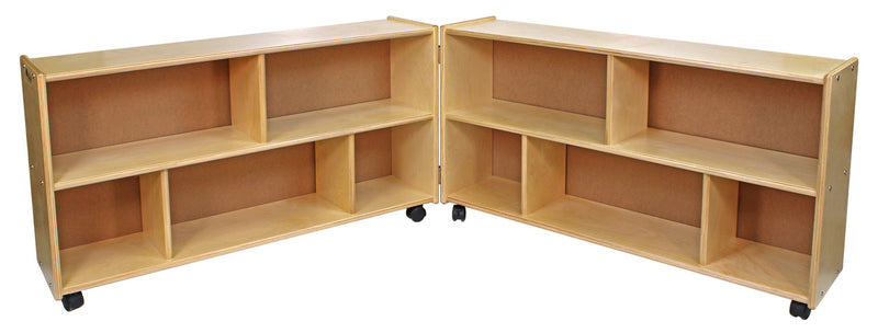 Block Shelf Storage - Low Narrow Hinged Units