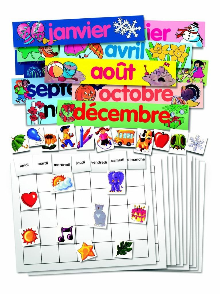 French Calendar Set - 107 pc