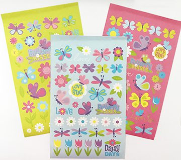 Butterfly Garden Stickers - 194 pc