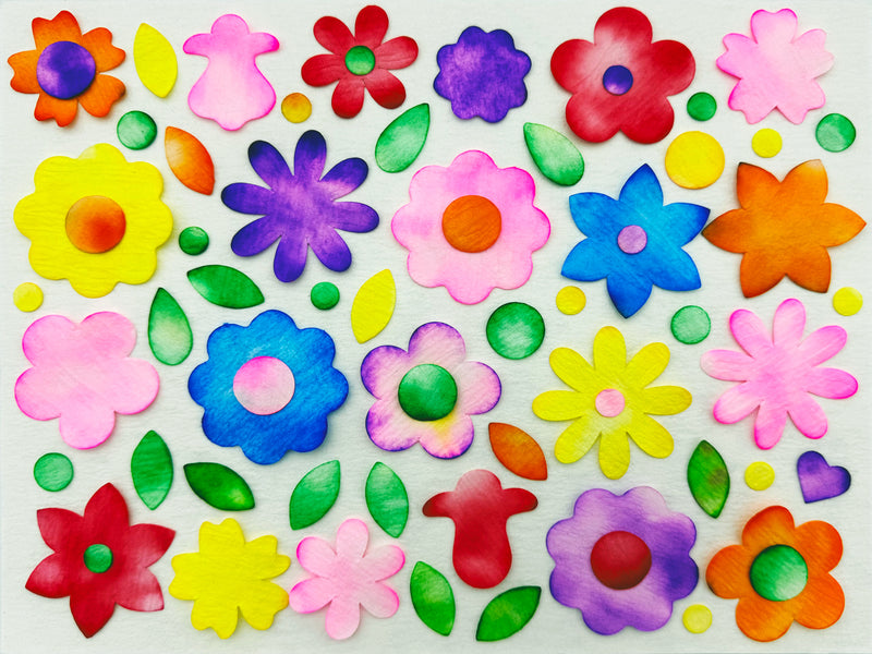 Blots of Flowers - 310 pc