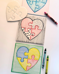 Love You To Pieces Heart Puzzles - 24 pc