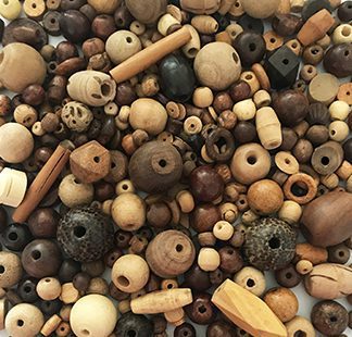 Assorted Wood Beads - 250g