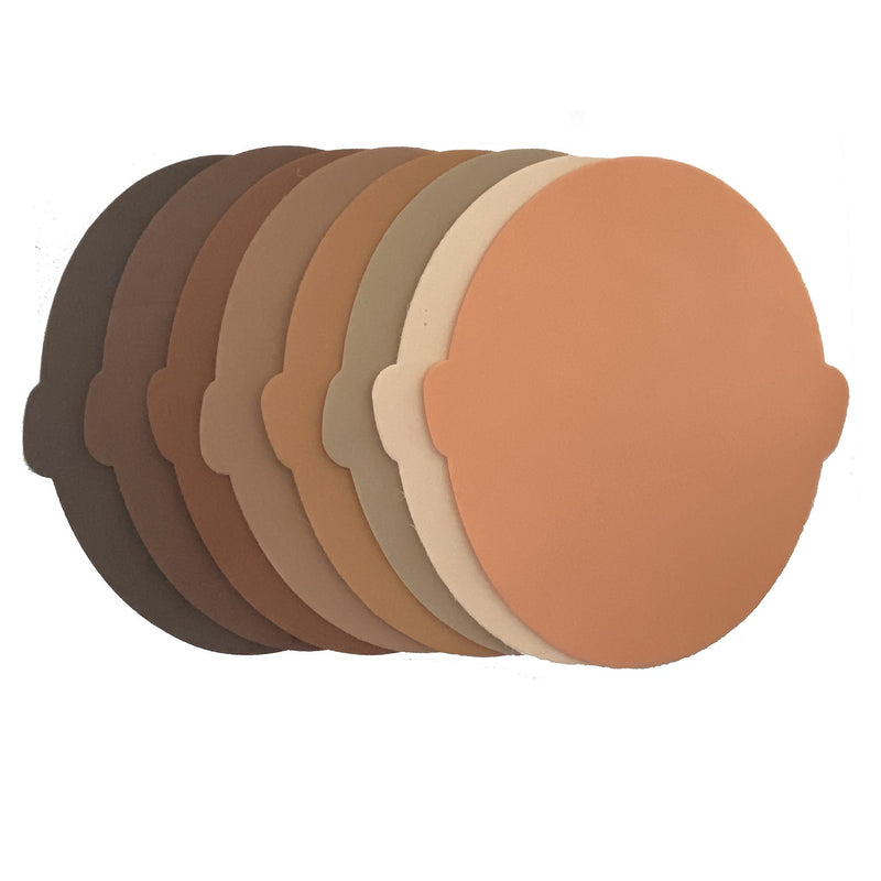 Multicultural Foam Faces - 8 pc