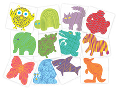 Learn About Lines Rubbing Plates - 12 pc