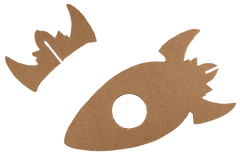 Rocket Ship Picture Frames - 24 pc