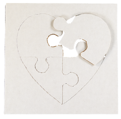Love You To Pieces Heart Puzzles - 24 pc