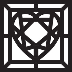 Stained Glass Heart Frames - 24 pc