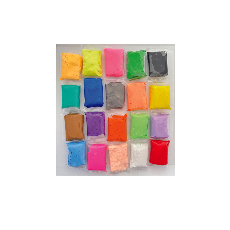 Air Dry Foam Clay Classpack - Assorted Colors - 20 pc