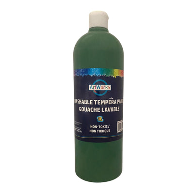 1L Washable Liquid Tempera Paint - Green