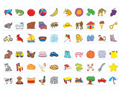 First Word Picture Stickers - 60 pc