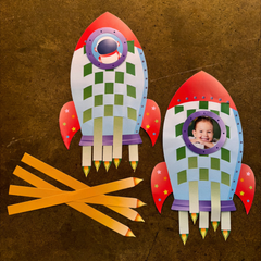 Rocket Ship Weaving Mats - 32 pc