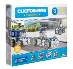 Clicformers Police Car and Wheels 72 Pieces