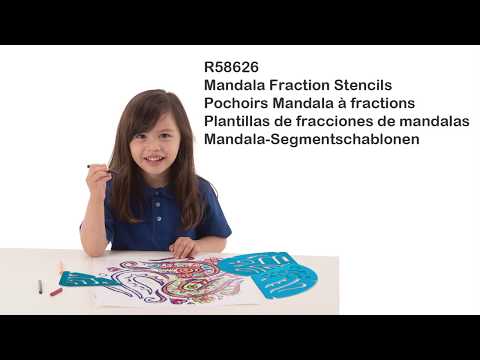 Fraction Mandala Stencils - 11 pc