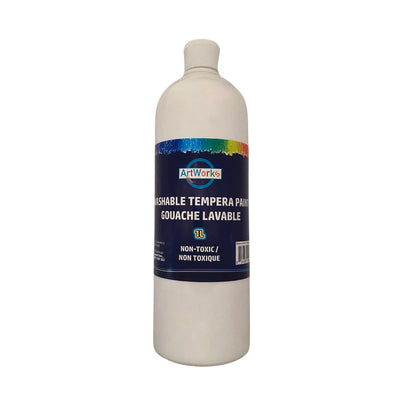 1L Washable Liquid Tempera Paint - White