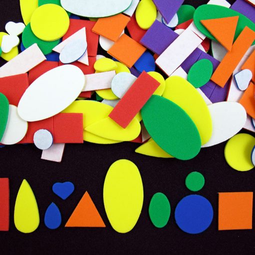 Self Adhesive Foam Shapes - Geometric - 360 pc