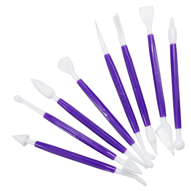 Clay Tools 8 pc - Purple