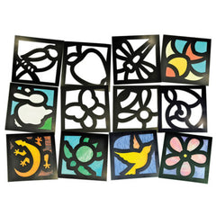 Junior Stained Glass Frames - 24 pc