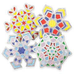 Snowflake Stained Glass Frames 24/pkg