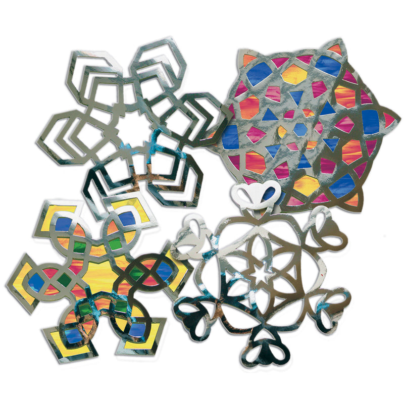 Snowflake Stained Glass Frames 24/pkg