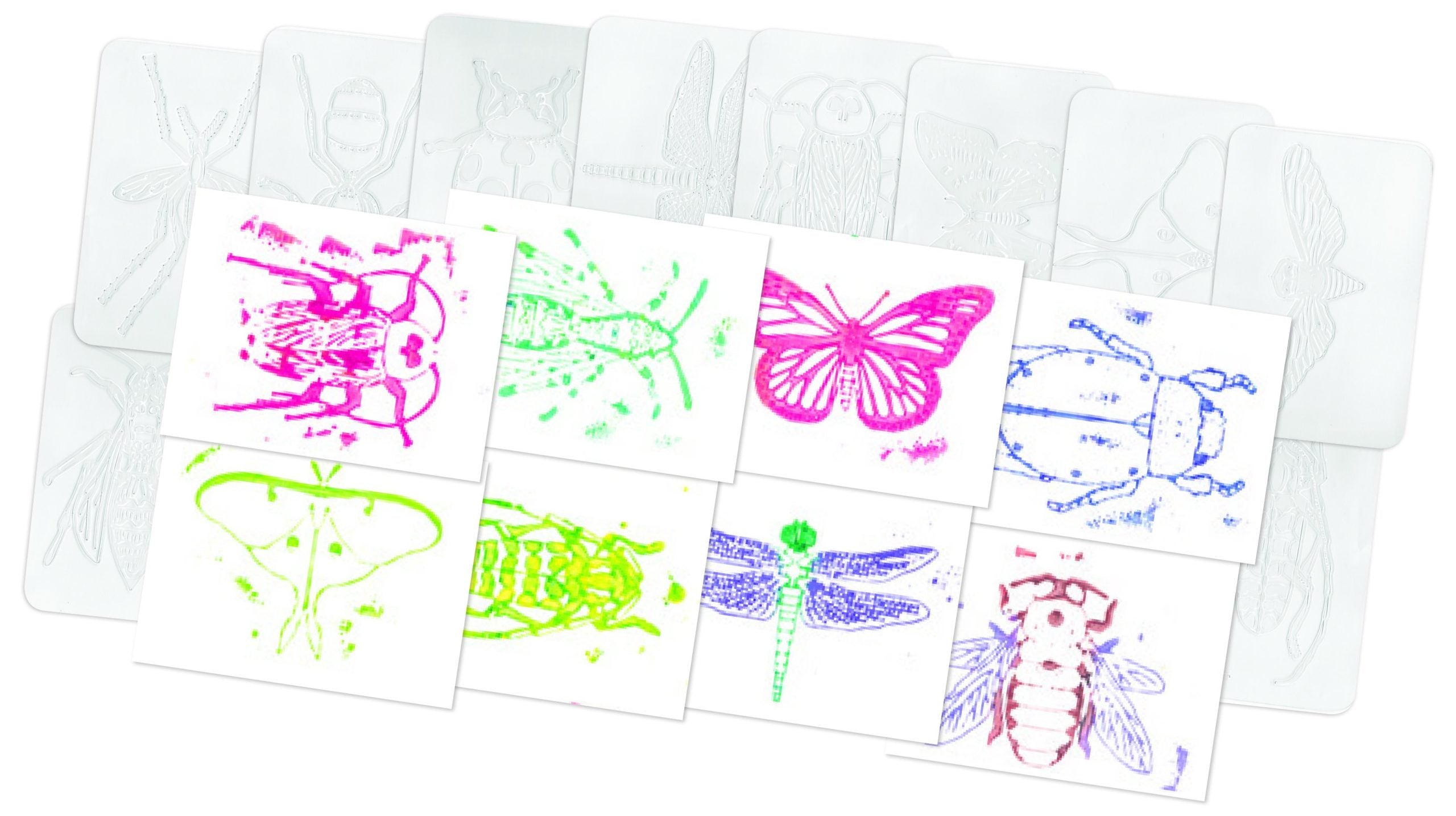 Insects Rubbing Plates - 16 pc