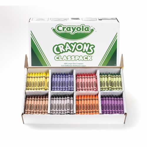 Classpack Thick Crayons - 400 pc 8 Colors