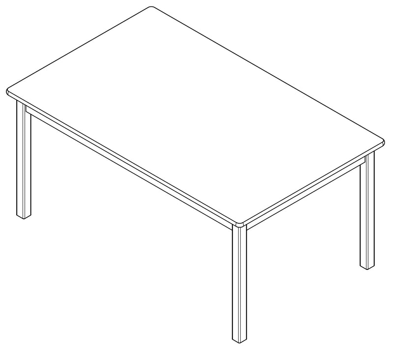 Rectangle Wooden Table 48