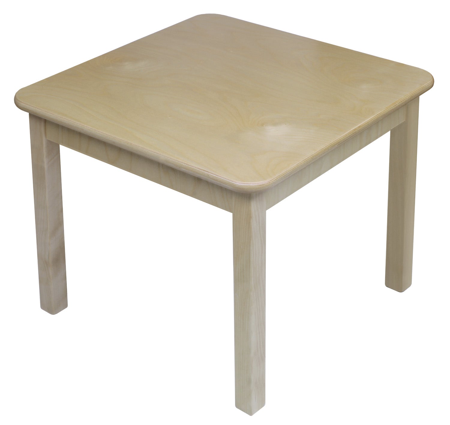 Rectangle Wooden Table 48" X 30" Natural 18" Legs