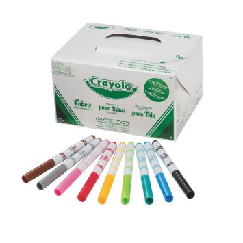 Classpack Fabric Markers - 80 pc 10 Colors