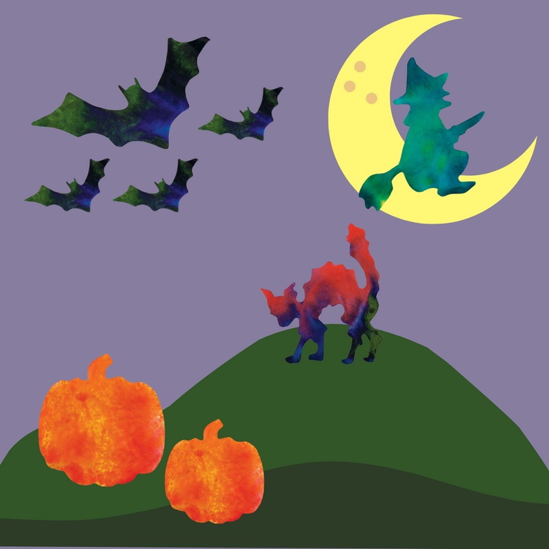 Color Diffusing Halloween Collection - 80 pc