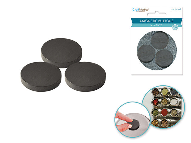 Magnetic Buttons 30mm - 3 pc