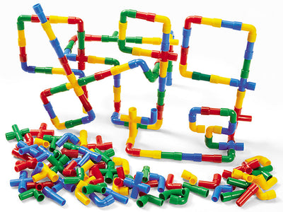 Manipulatives Pipe Tube Builders - 65 pc