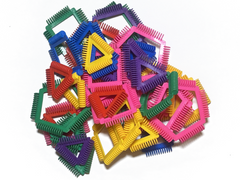 Manipulatives Large Shapes with Divides - 40 pc