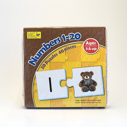 Learning Numbers 1 - 20 - Matching Puzzles 60 pc