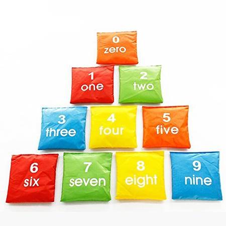 Number Bean Bags - 10 pc