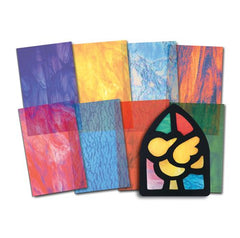 Stained Glass Craft Paper - 24 pc