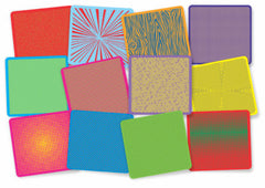 Pop Art Rubbing Mats - 12 Plates