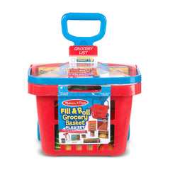 Fill And Roll Grocery Basket Play Set