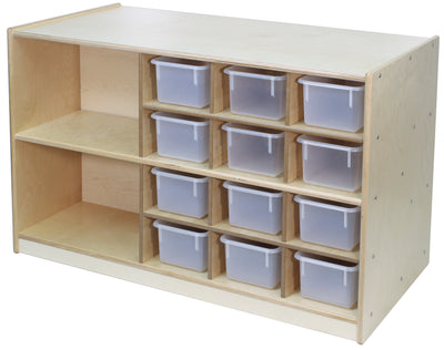 2 Sided Workstation With Cubbies On Casters