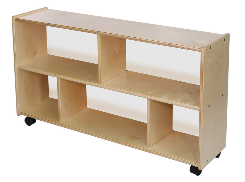 Block Shelf Unit - Low Narrow With Acrylic Back