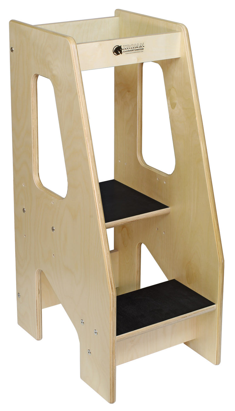 Step And Wash Stool With Brace