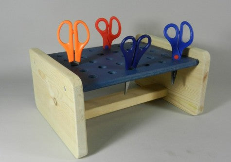 Wooden Scissor Rack - Holds 30 Scissors – Educational Toy Outlet