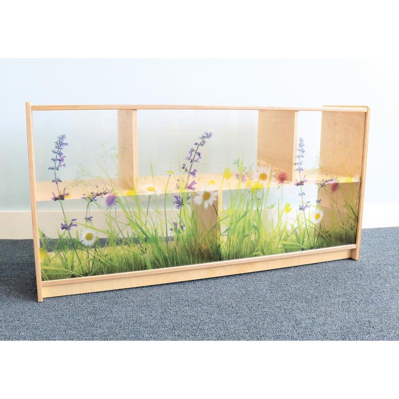 Nature View Acrylic Back Cabinet 24H