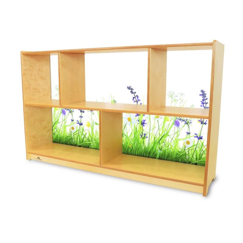 Nature View Acrylic Back Cabinet 30H