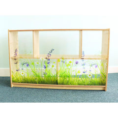 Nature View Acrylic Back Cabinet 30H