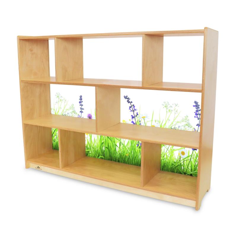 Nature View Acrylic Back Cabinet 36H