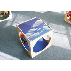 Toddler Acrylic Sky Top Play Cube And Mat Set
